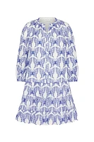 TIERED BUTTERFLY EYELET DRESS
