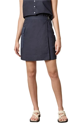 EYELET POCKET WRAP SKIRT (PA2938)