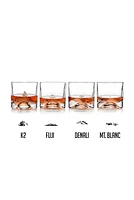 THE PEAKS GLASS SET OF 4