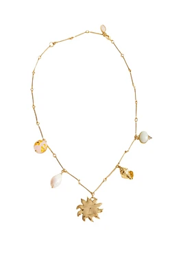 MERIDA CHARM NECKLACE- GLD MULTI