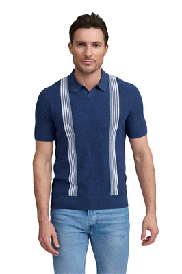 SS STRIPED STITCH POLO