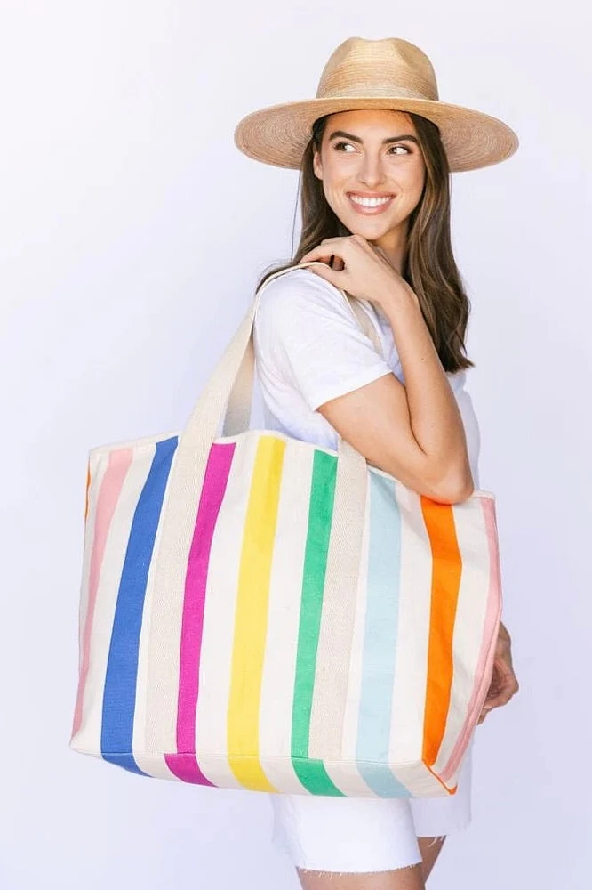 LG RAINBOW TOTE- MULTI