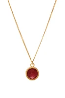 FLEUR DE LIS SOLITAIRE NECKLACE