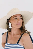 SUGAR CANE SEASHELL EARRINGS