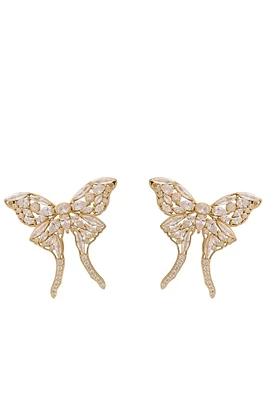 ROSIE BUTTERFLY EARRINGS- CRYSTAL