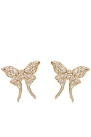 ROSIE BUTTERFLY EARRINGS- CRYSTAL