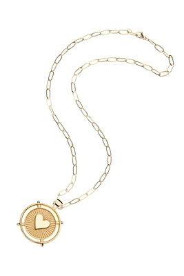 EL CORAZON NECKLACE- DRAWN LINK CHAIN