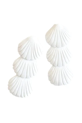 SUGAR CANE SEASHELL EARRINGS