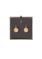 ANTONIA MOSAIC HOOP & CHARM EARRING