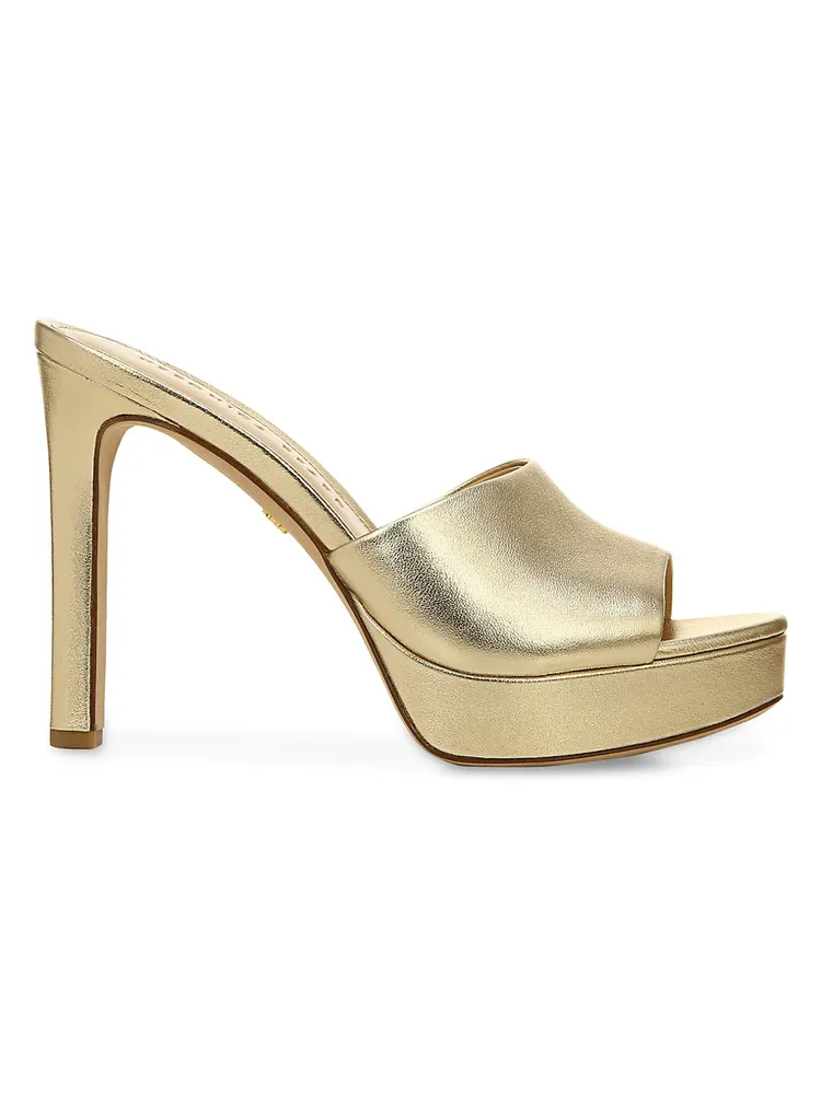 Dali Platform Heel Light Gold