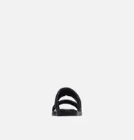 Ella Puff Slide Black|Sea Salt