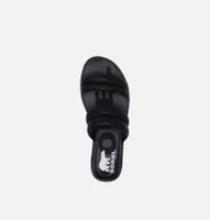 Ella Puff Slide Black|Sea Salt