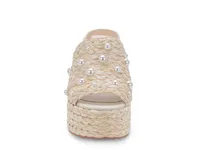 Elora Heels Light Natural Raffia Pearl