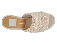 Elora Heels Light Natural Raffia Pearl