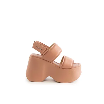 1C6752D Platform Wedge Sandal Powder