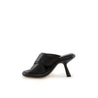 1C6950D Leather Heel Black