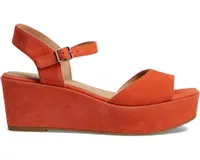 Mime Wedge Sandal Tangelo Nubuck