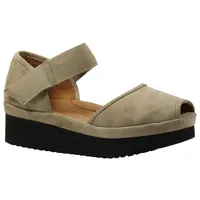 Amadour Platform Flat Taupe Suede