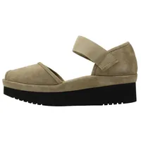 Amadour Platform Flat Taupe Suede