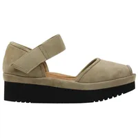 Amadour Platform Flat Taupe Suede