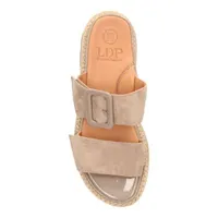 Dalbir Sandal Taupe Suede