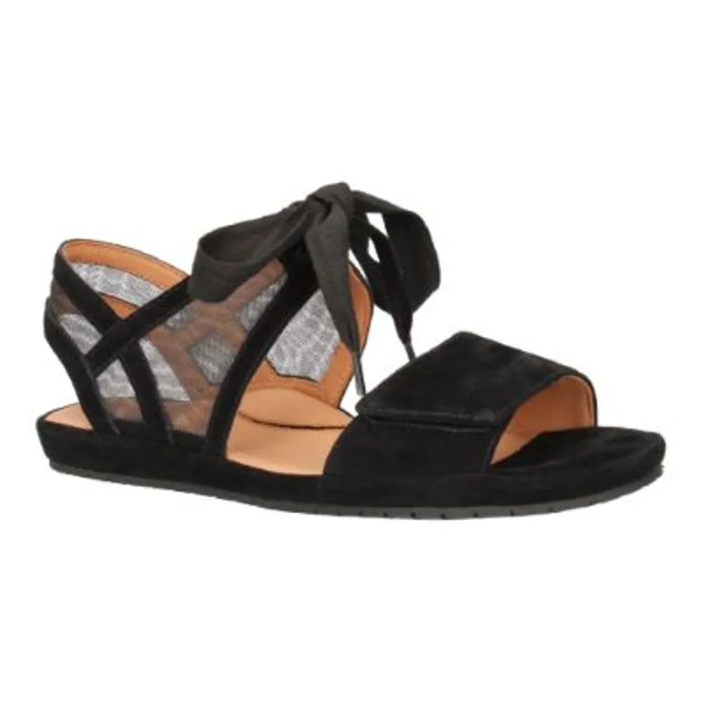 Devansh Sandal Black Suede