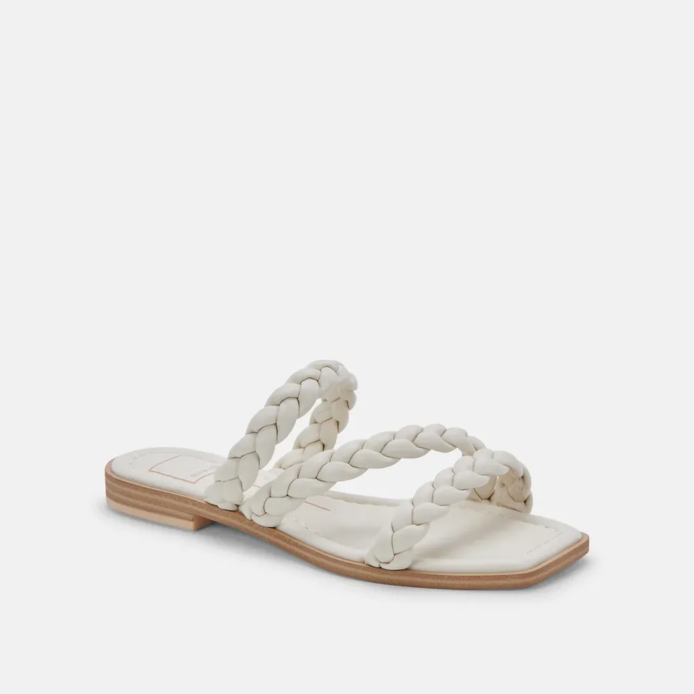 Iman Flat Sandals Ivory Stella