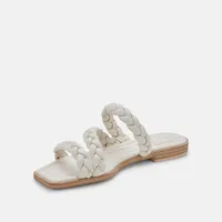 Iman Flat Sandals Ivory Stella