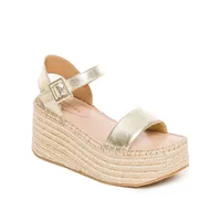 Mallorca Platform Wedge Champagne