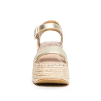 Mallorca Platform Wedge Champagne