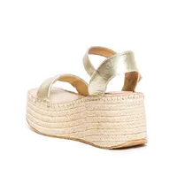 Mallorca Platform Wedge Champagne