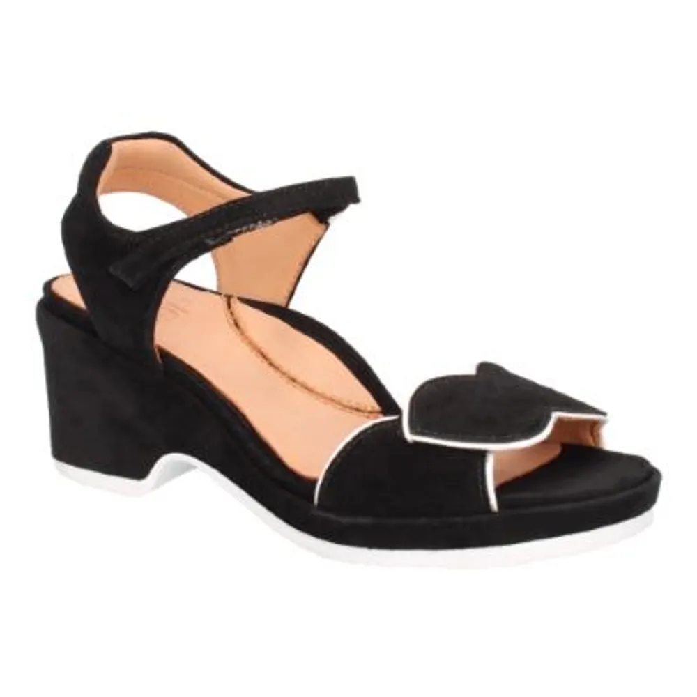 Marora Wedge Black Suede