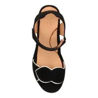 Marora Wedge Black Suede