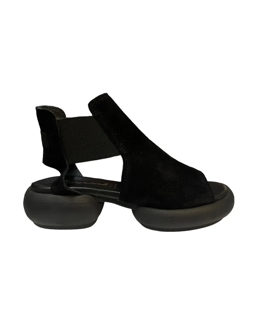 3503-93 Heel Black Suede