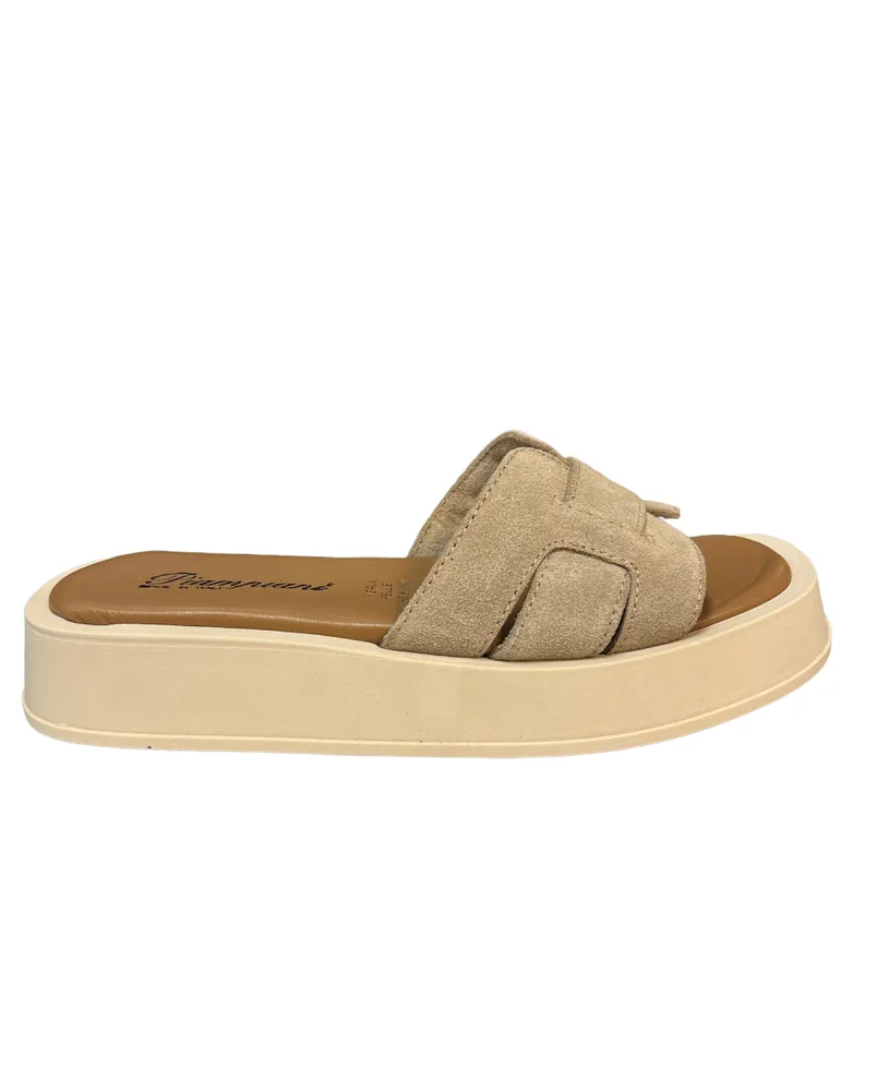 6603 Slide Tortora Suede