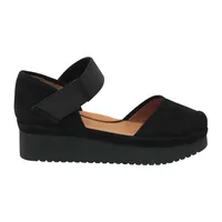 Amadour Platform Flat Black Suede