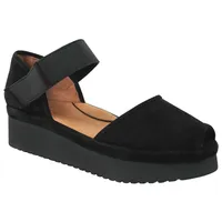 Amadour Platform Flat Black Suede