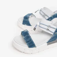 E307845D Sport Sandal Jeans Argento