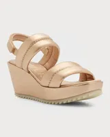 Fioralba Wedge Sandal Arcilla Pebble Nappa