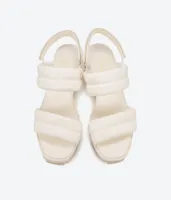 Fioralba Wedge Sandal Creme Pebble Nappa