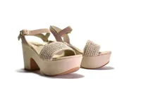 Liona Heel Beige Rope