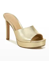 Dali Platform Heel Light Gold