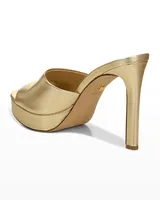 Dali Platform Heel Light Gold