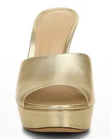 Dali Platform Heel Light Gold