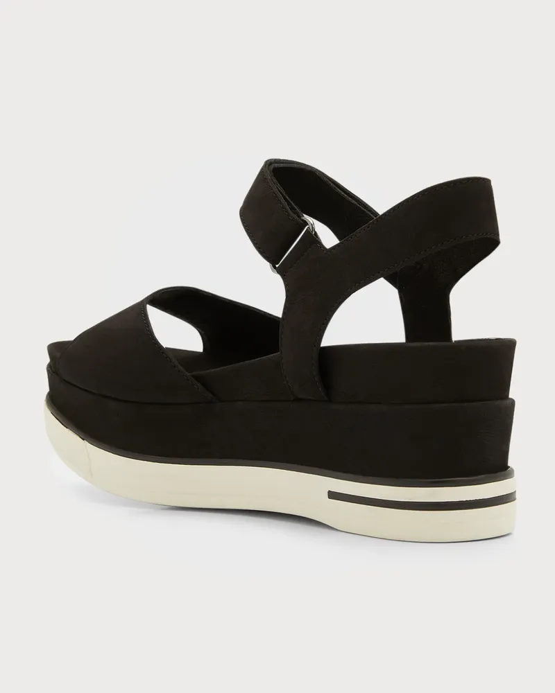 Beck Wedge Sandal Black