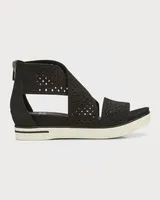 Sport Perforated Sandals Black Nubuck