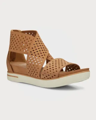 Sport Perforated Sandals Honey Nubuck