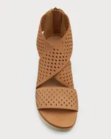 Sport Perforated Sandals Honey Nubuck