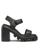 1C6700D Lug Sole Heel Black