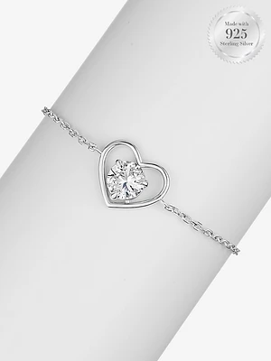 Sparkling Heart Bracelet
